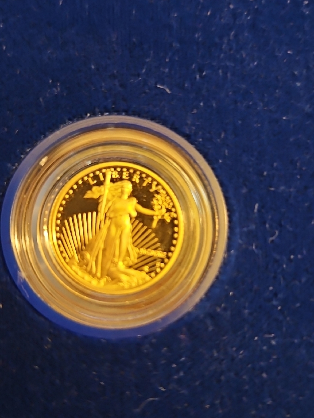 1990 AMERICAN EAGLE 1/10 GOLD PROOF Gold American Eagle Style Coin - Bright Gold